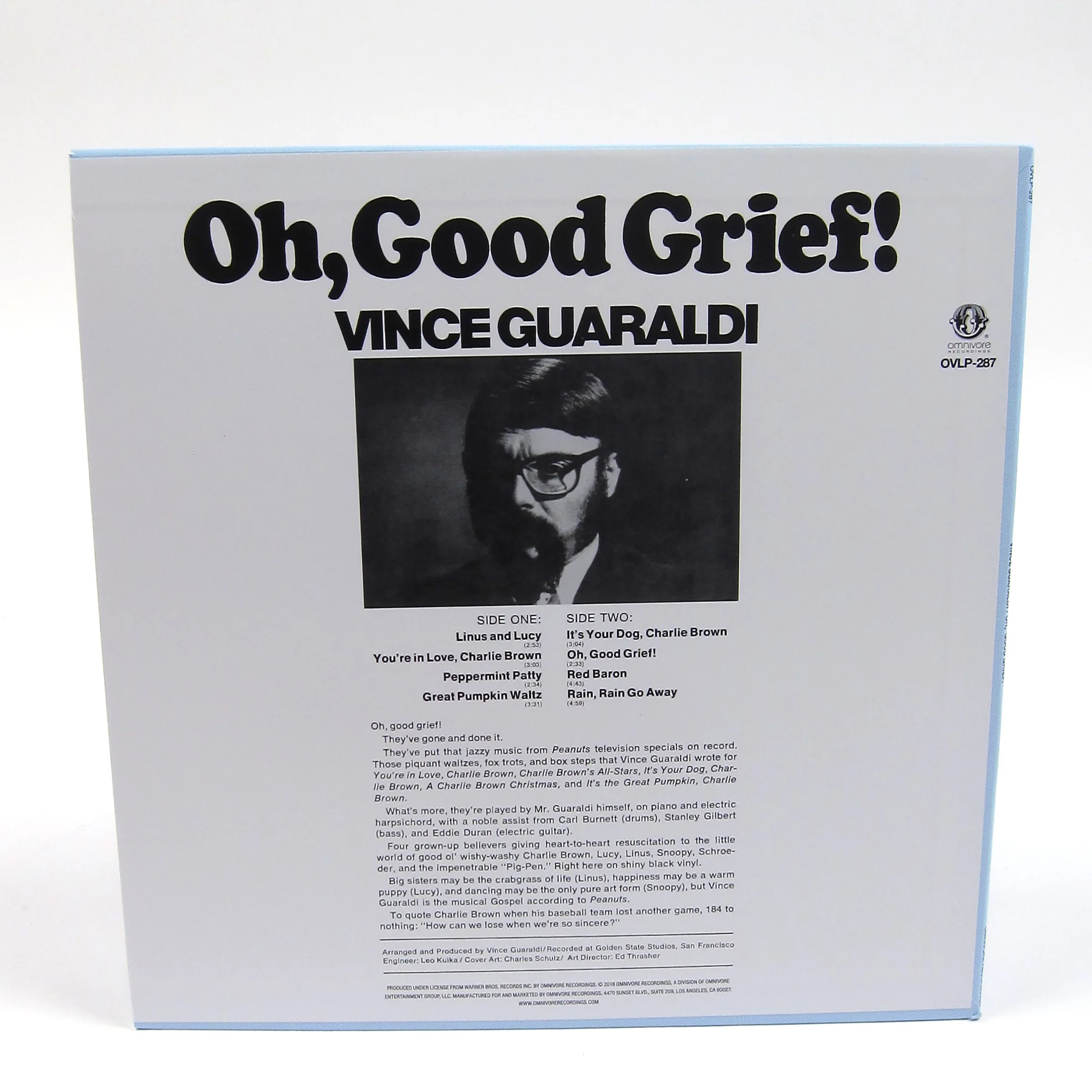 Vince Guaraldi: Oh, Good Grief! (Peanuts, Colored Vinyl) Vinyl LP - Image 2