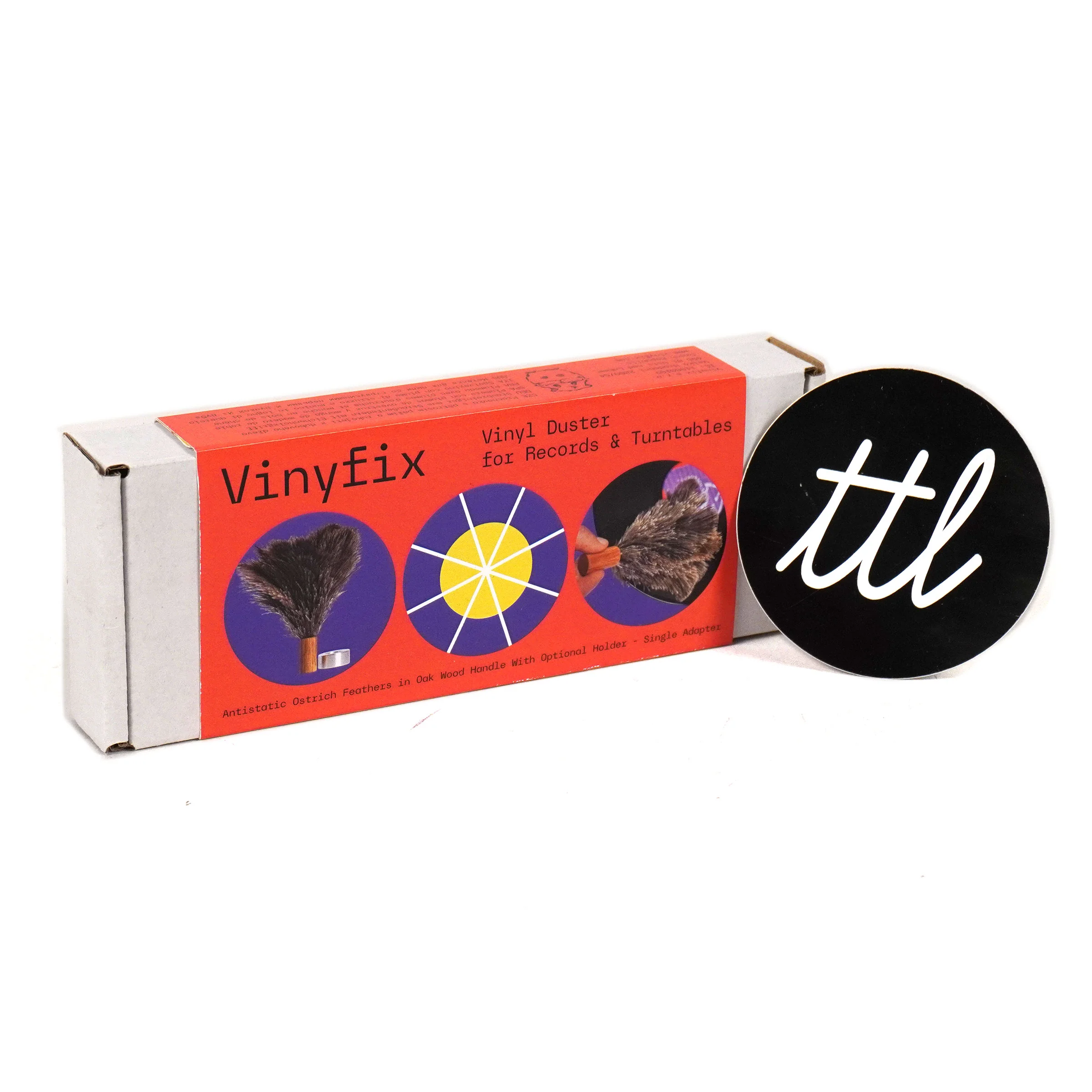 Vinyfix: Feather Record Duster & Single Adaptor / Stand - Image 7