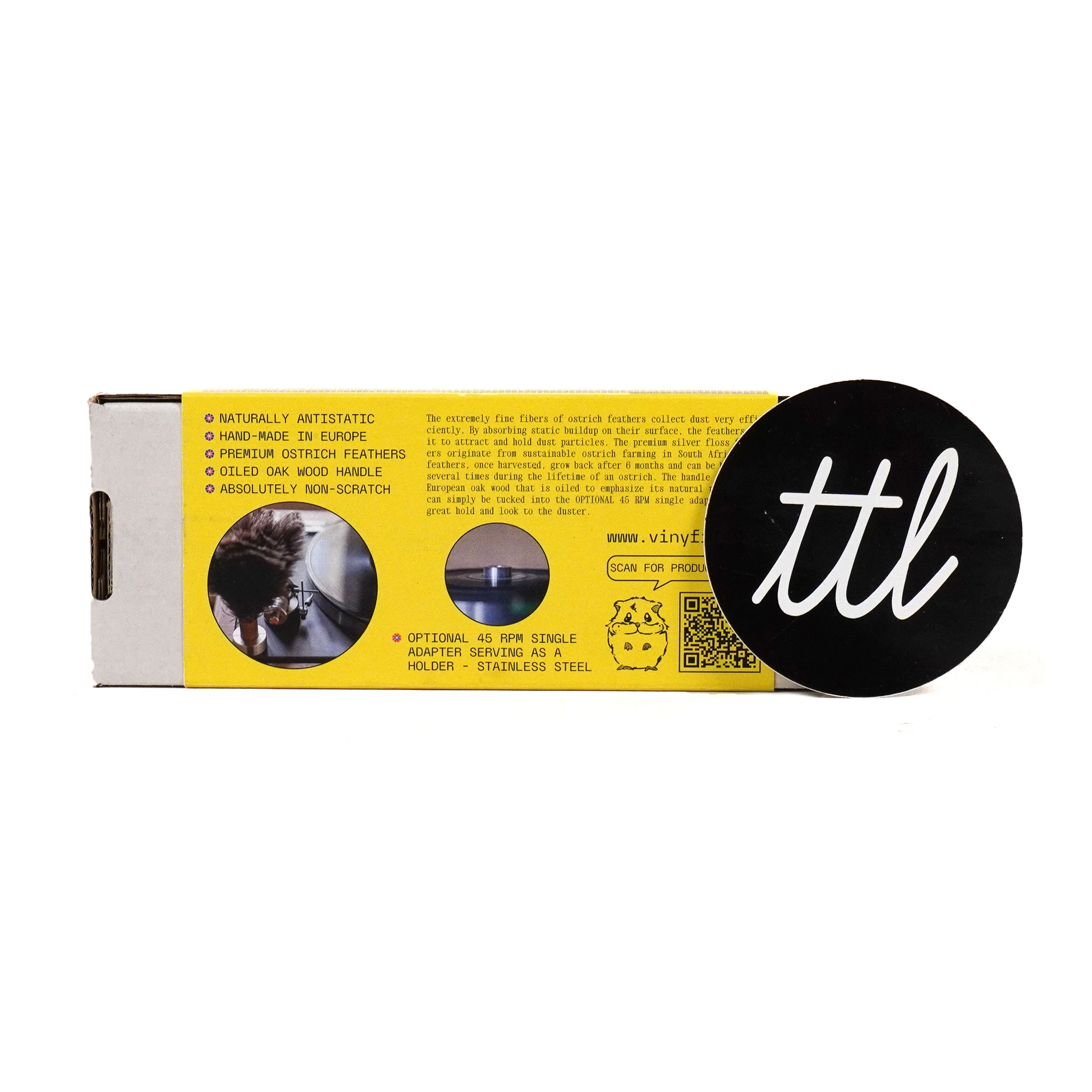 Vinyfix: Feather Record Duster & Single Adaptor / Stand - Image 8