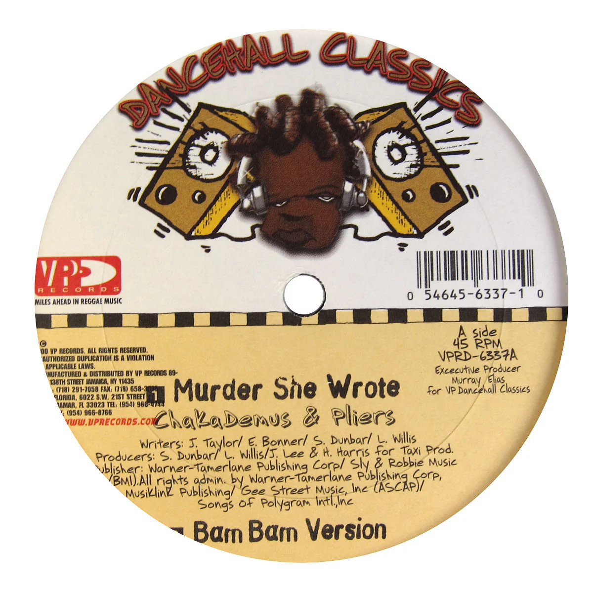 VP Records: Dancehall Classics 5x12" Pack (Diseases, Murder She Wrote, Ring The Alarm, Bam Bam) - Image 3