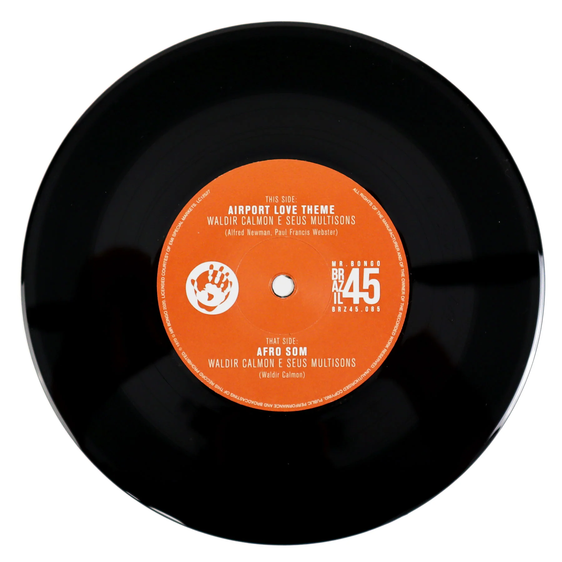 Waldir Calmo: Airport Love Theme / Afro Som (Madvillain) Vinyl 7" - Image 2