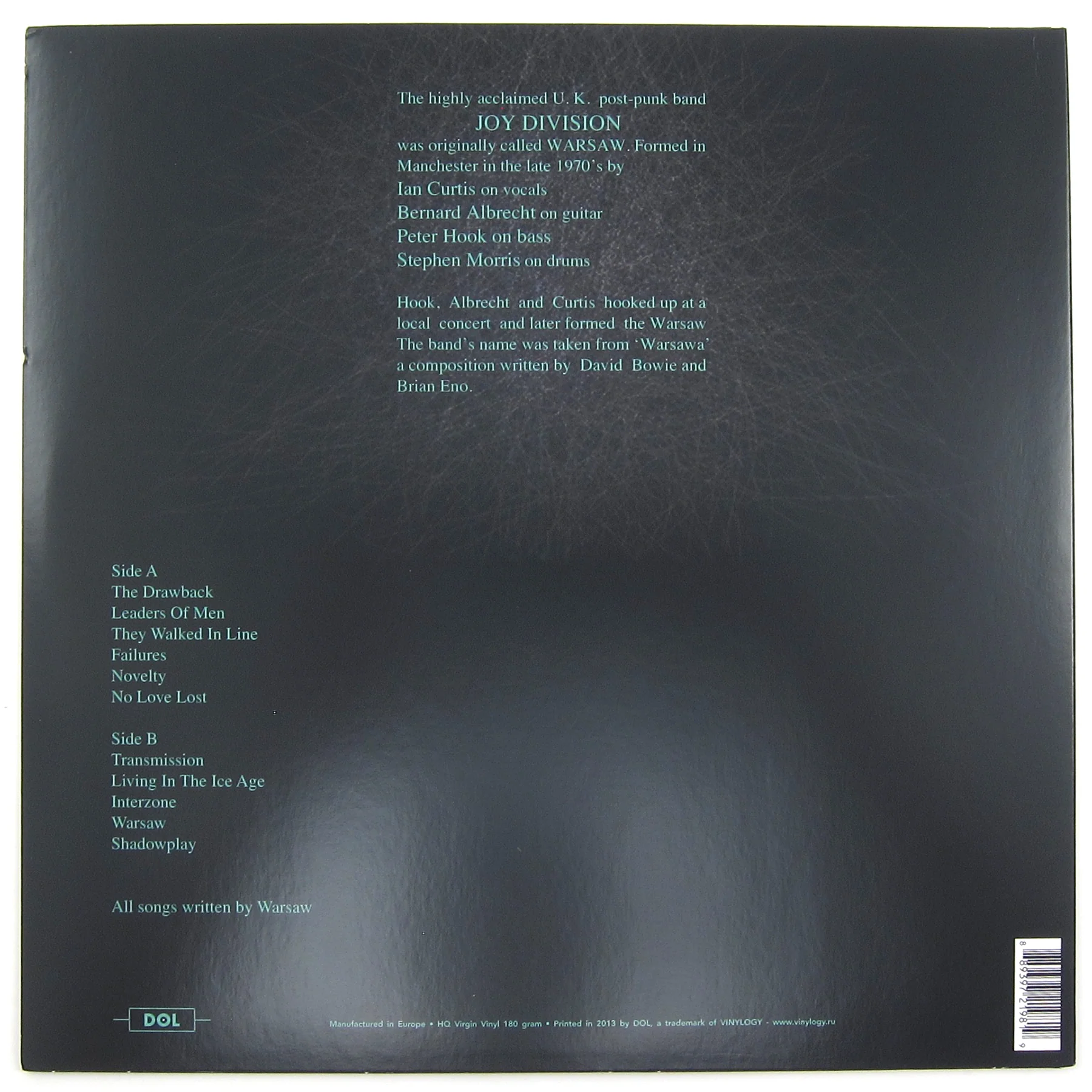 Warsaw: Warsaw (Joy Division) Vinyl LP - Image 2