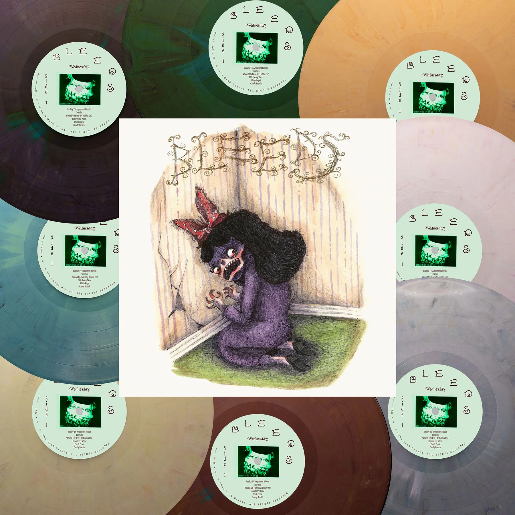 Wednesday: Bleeds (Eco Colored Vinyl) Vinyl LP - Image 3