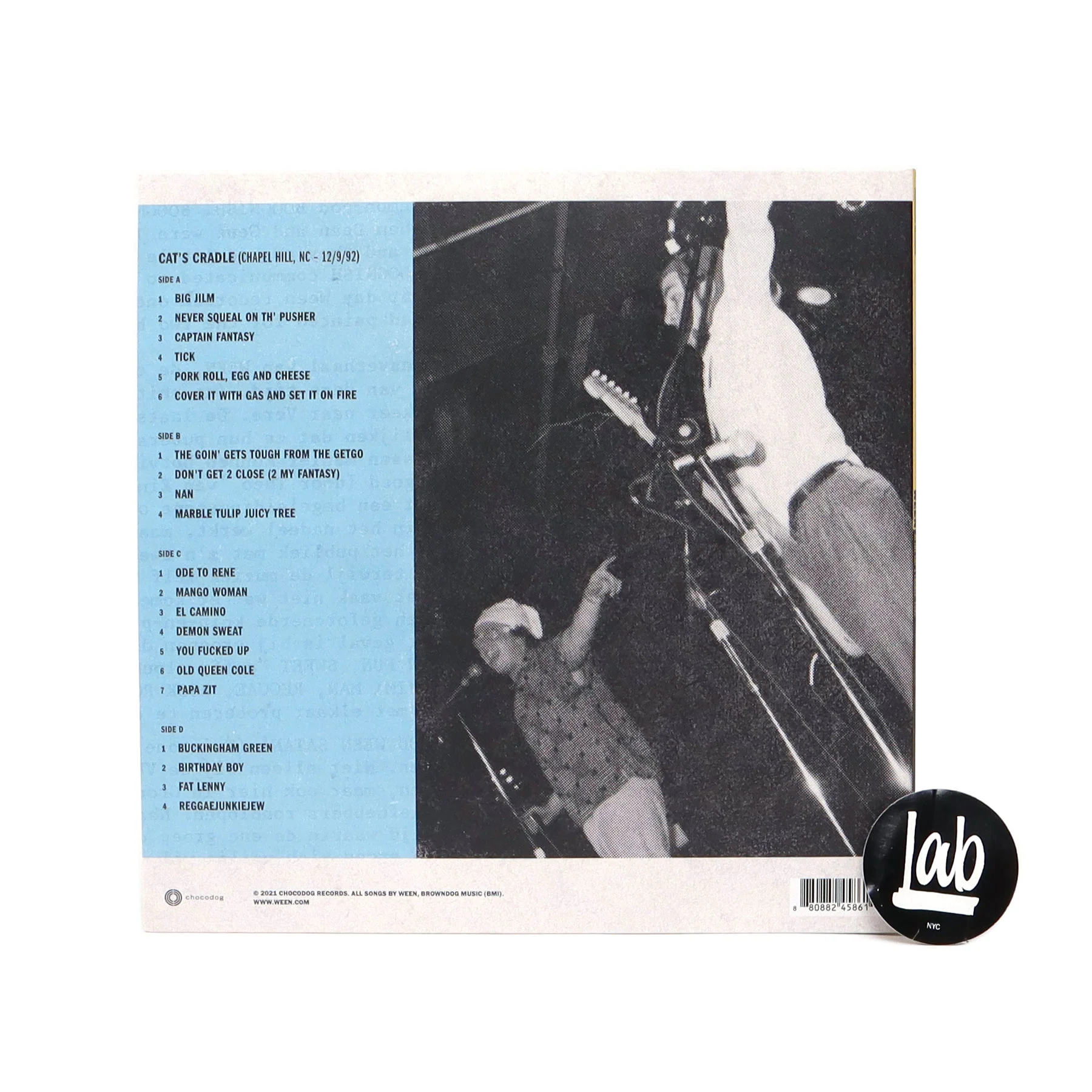 Ween: At The Cat's Cradle, 1992 (Colored Vinyl) Vinyl 2LP - Image 3