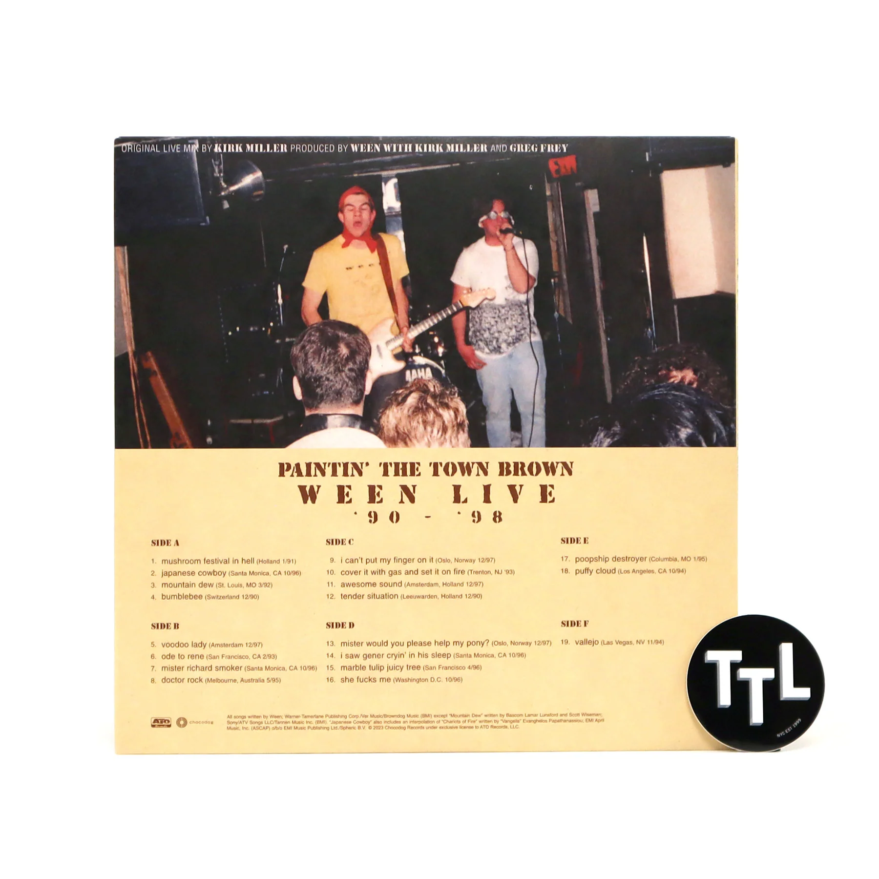 Ween: Paintin' The Town Brown - Live (Colored Vinyl) Vinyl 3LP - Image 3