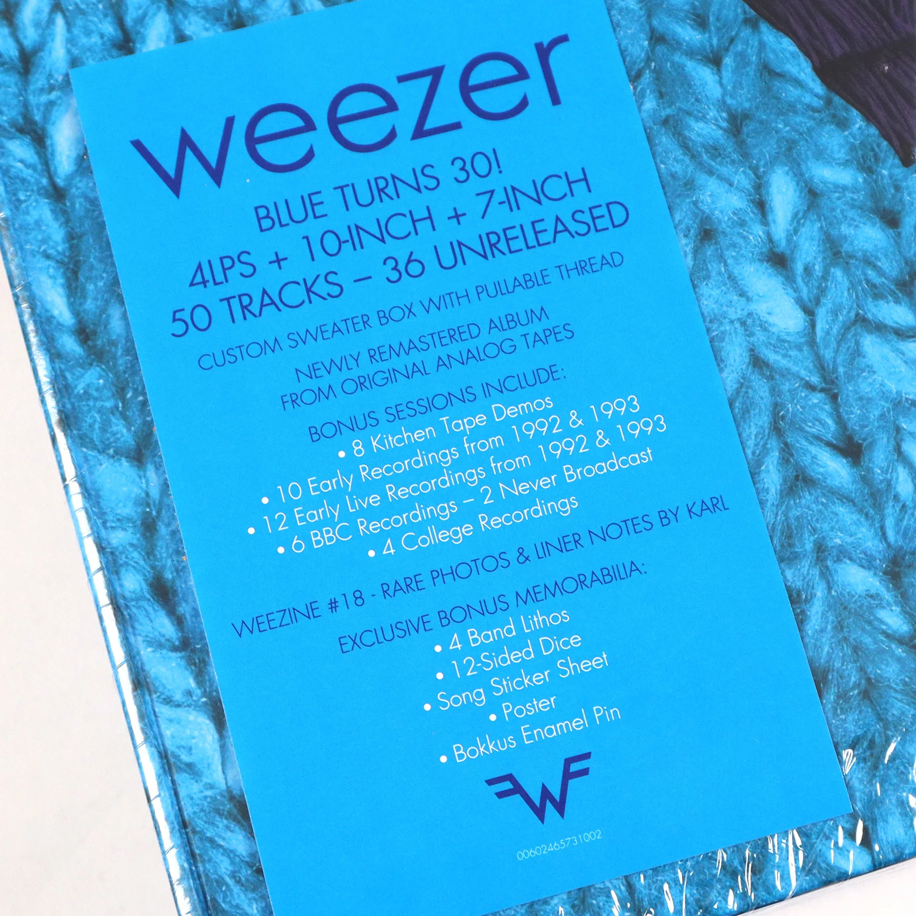 Weezer: Blue Album - Super Deluxe Edition (180g) Vinyl 4LP Boxset - Image 4