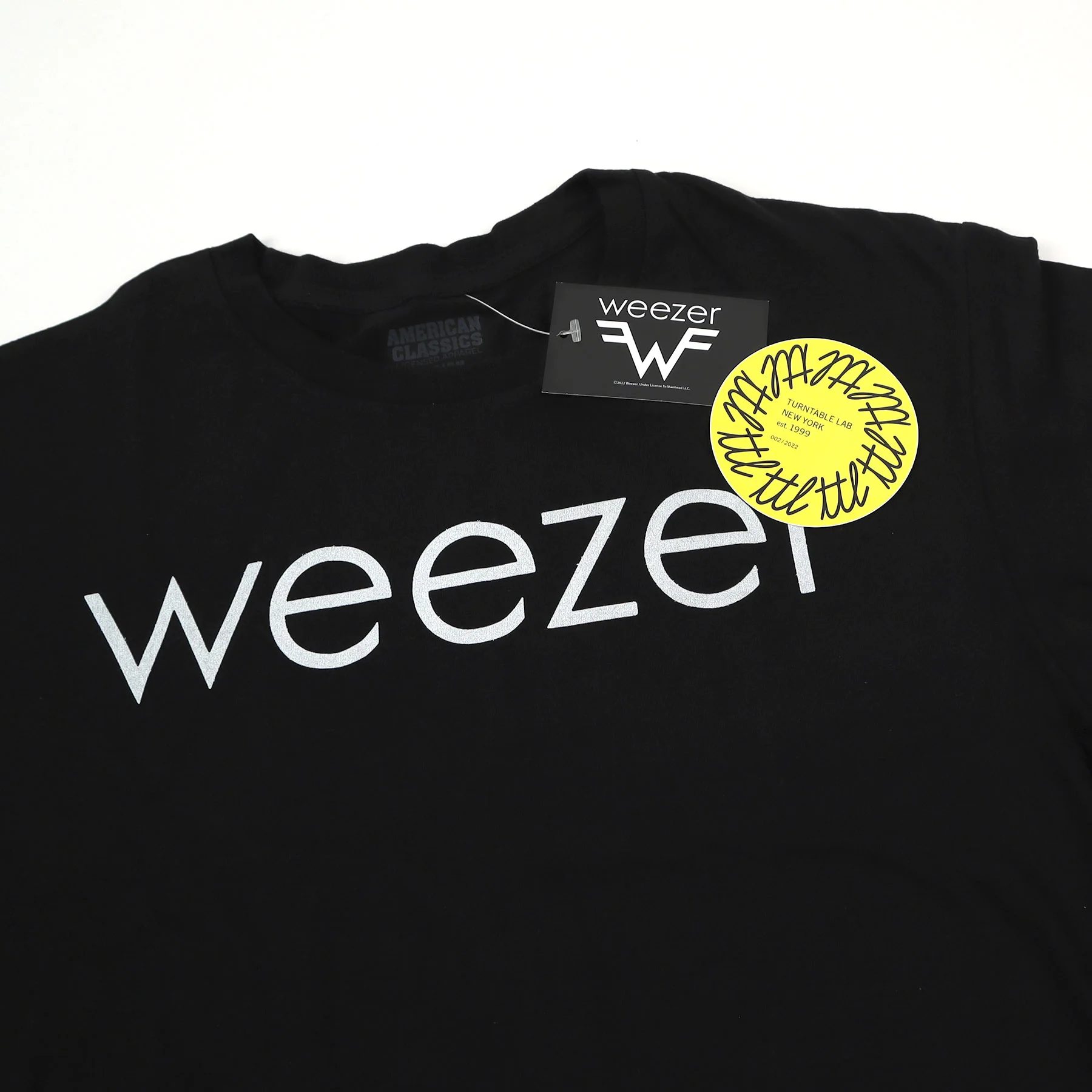 Weezer: Classic Logo Shirt - Black - Image 3