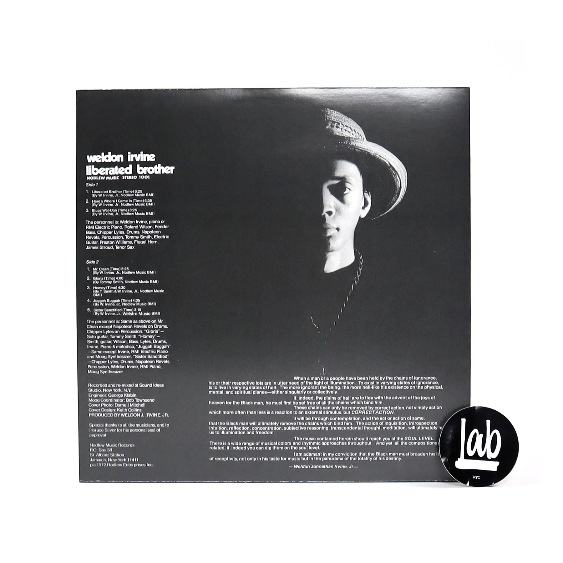 Weldon Irvine: Liberated Brother Vinyl LP - Image 2