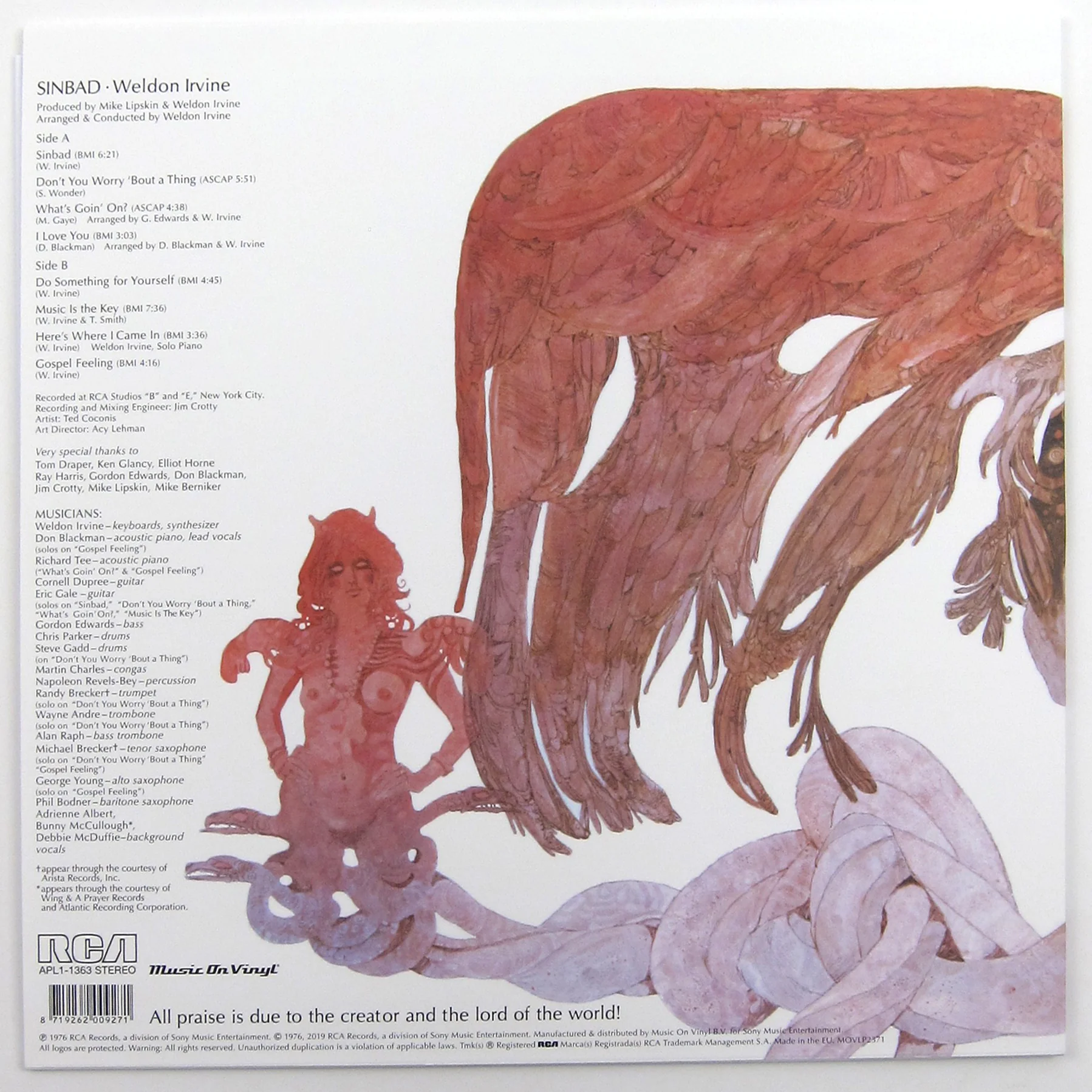 Weldon Irvine: Sinbad (Music On Vinyl 180g) Vinyl LP - Image 2