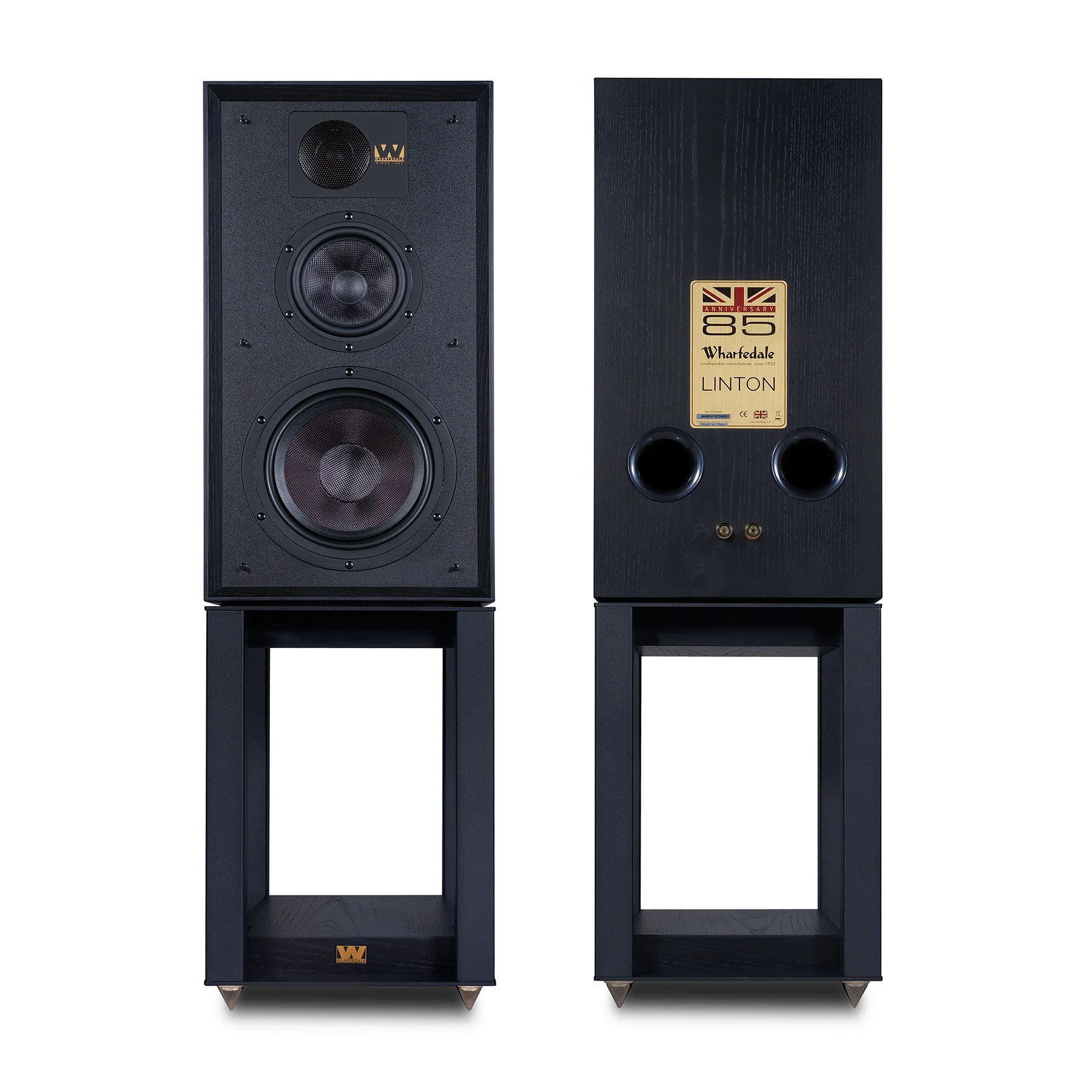 Wharfedale: Linton Speakers + Stands Set (Pair) - Black Oak - Image 4