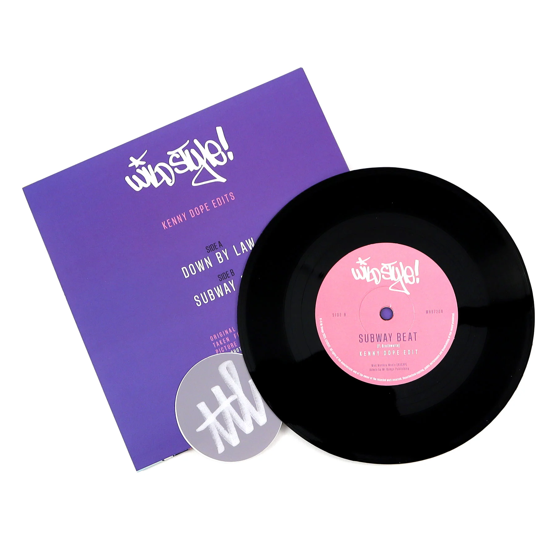 Wild Style: Down By Law / Subway Beat (Kenny Dope Edits) Vinyl 7" - Image 2