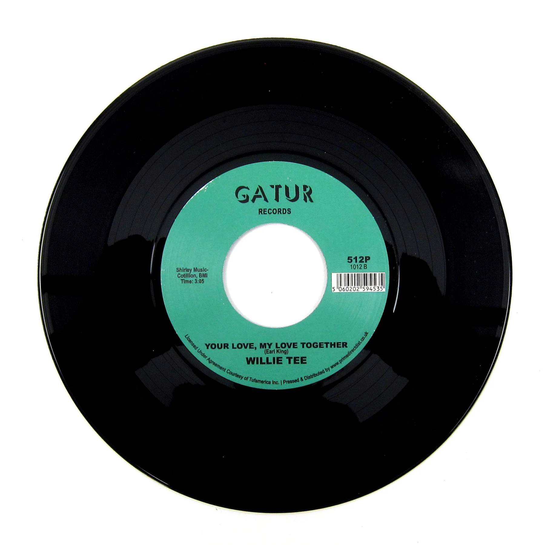 Willie Tee: Teasing You Again / Your Love, My Love Together Vinyl 7" - Image 2