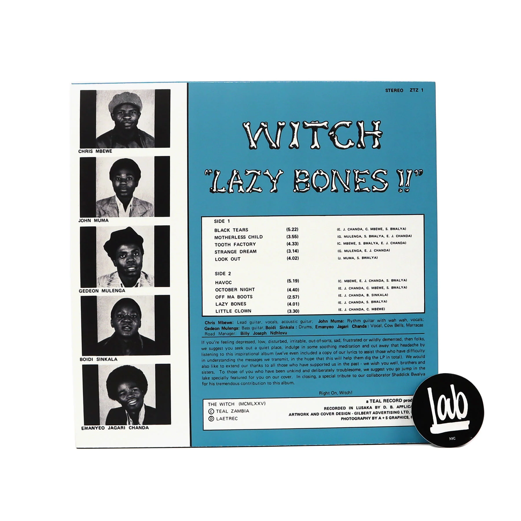 Witch: Lazy Bones!! (Colored Vinyl) Vinyl LP - Image 3