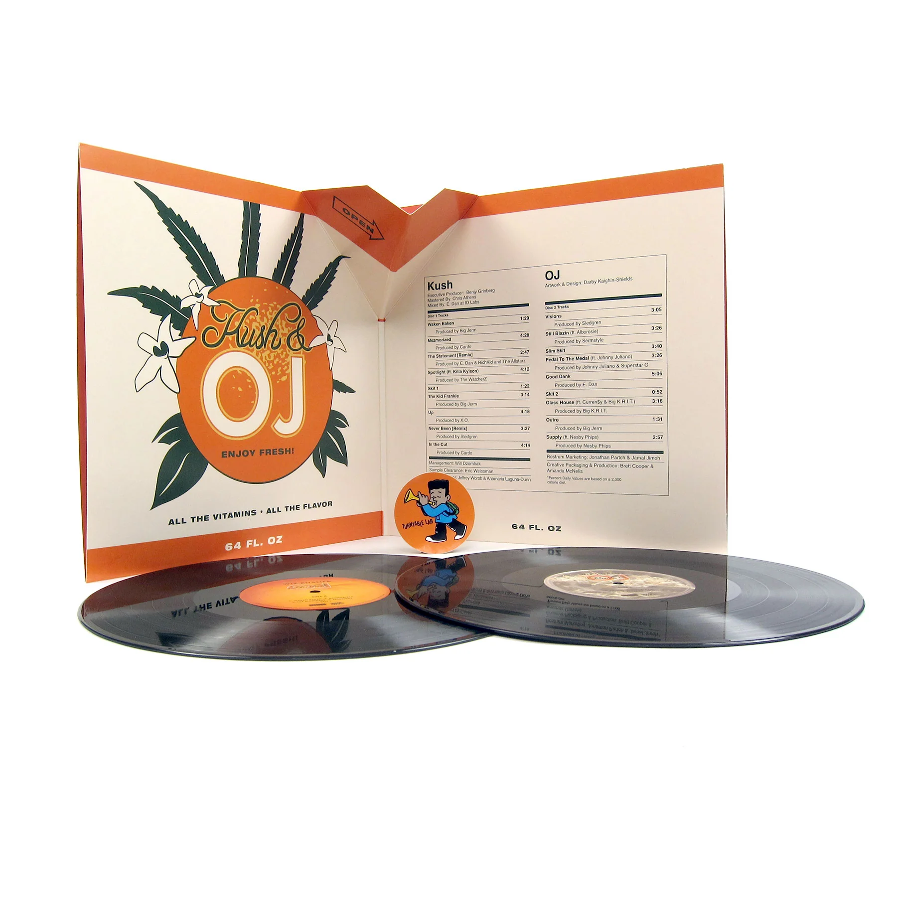 Wiz Khalifa: Kush & Orange Juice (180g, Colored Vinyl) Vinyl 2LP - Image 5