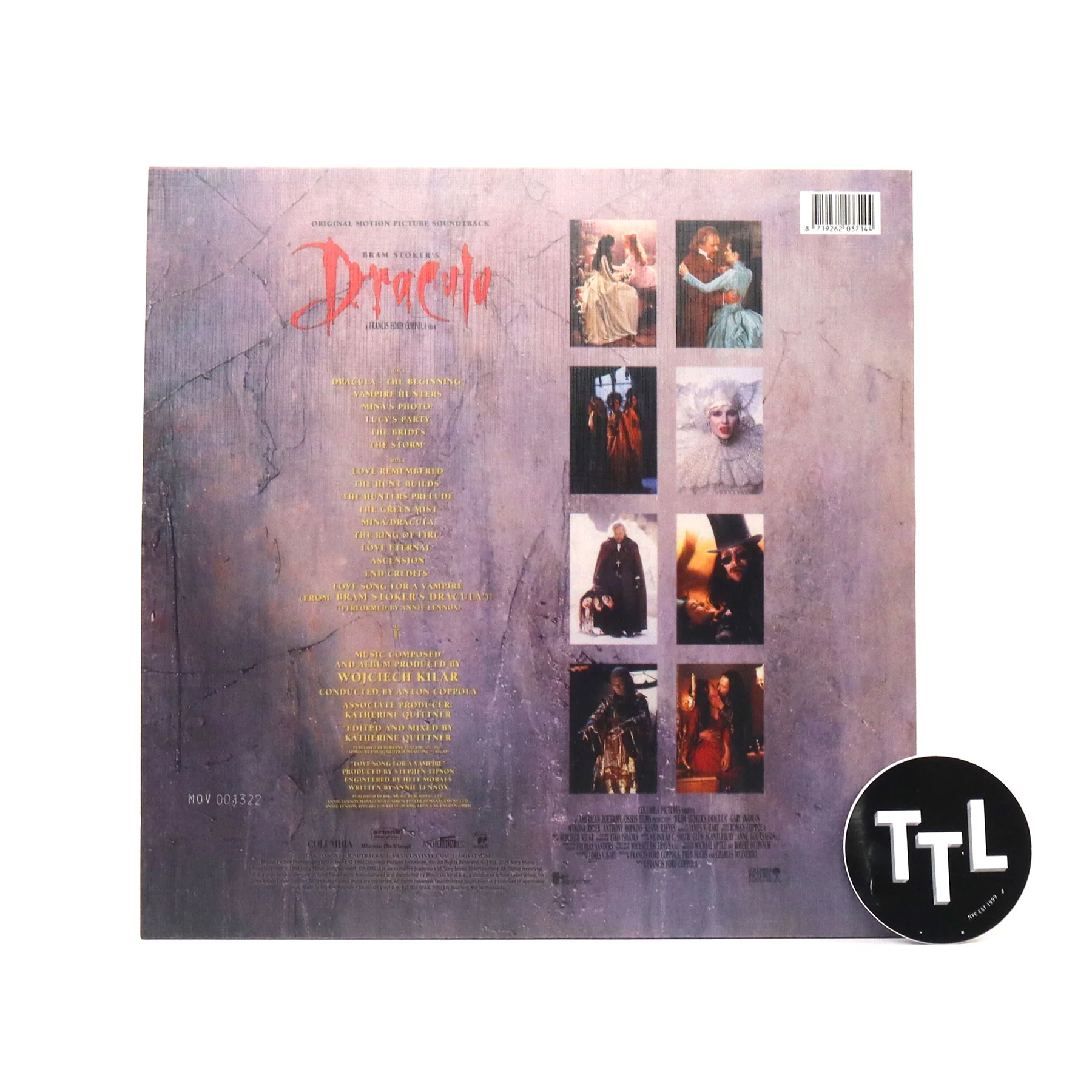 Wojciech Kilar: Bram Stoker's Dracula Soundtrack (180g, Yellow Colored Vinyl) Vinyl LP - Image 3