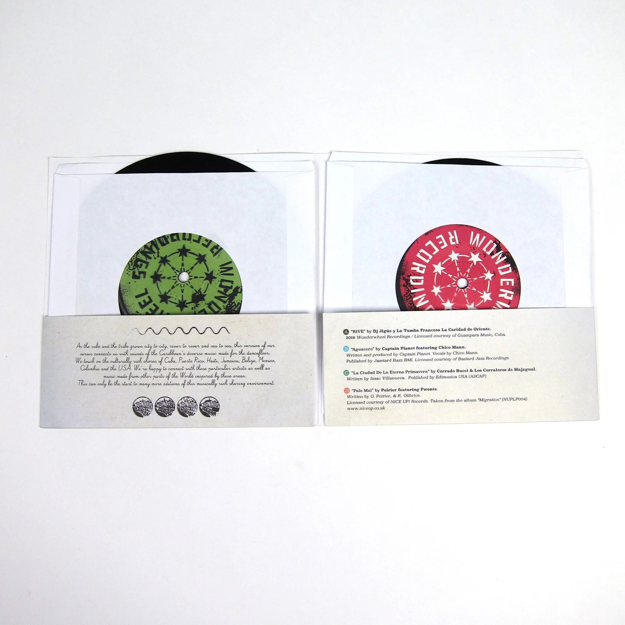 Wonderwheel Recordings: Turntables On The Caribbean Vinyl 2x7" - Image 2