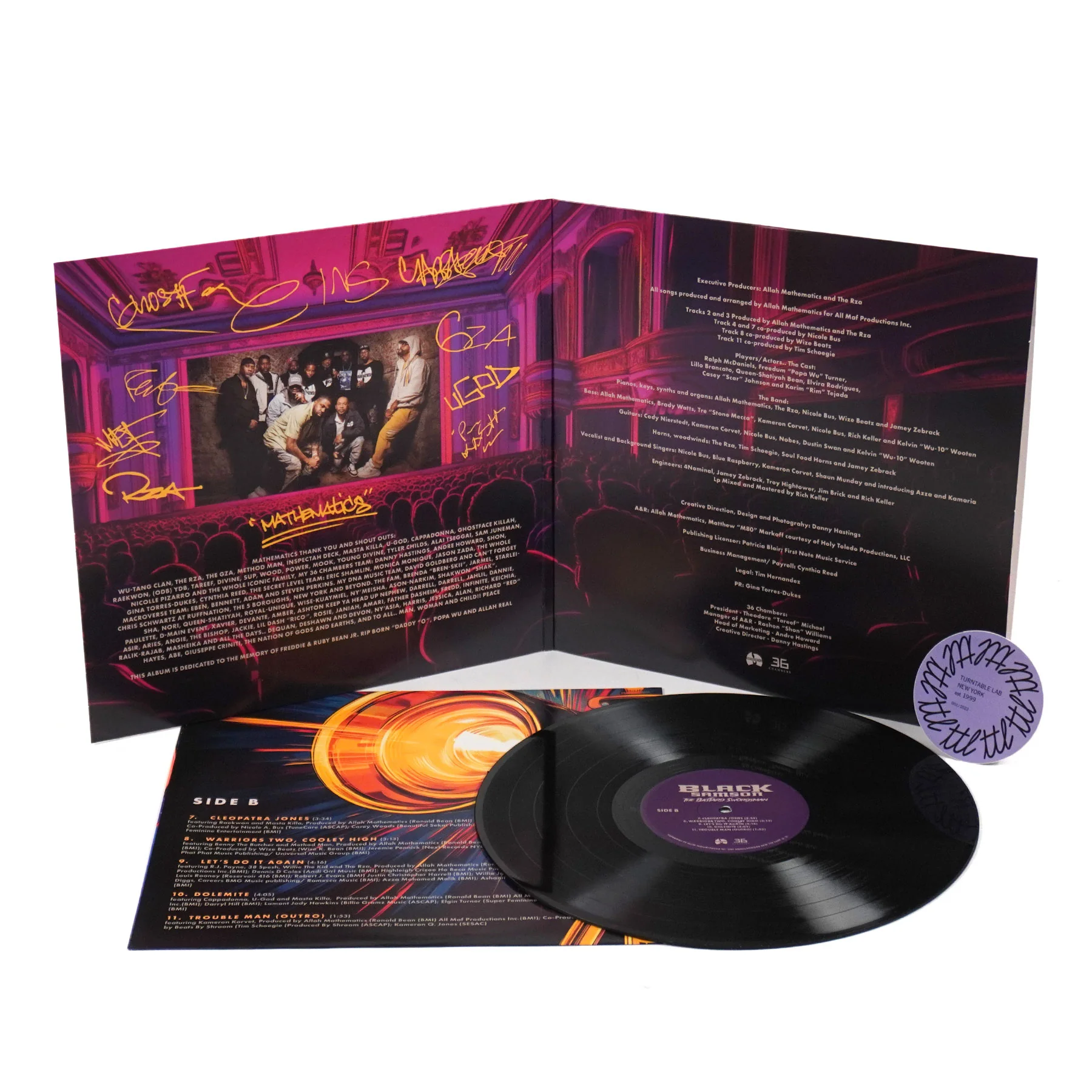 Wu-Tang Clan & Mathematics: Black Samson, The Bastard Swordsman - Wu-Tang, The Saga Continues Collection (180g) Vinyl LP - Image 2