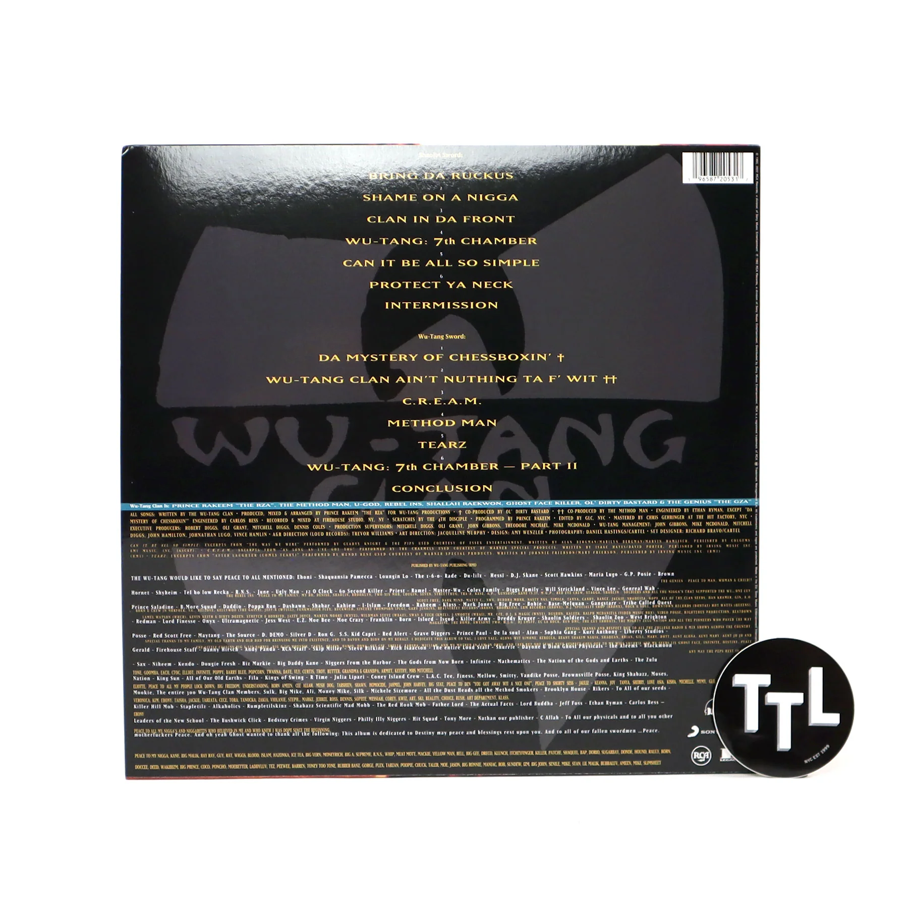Wu-Tang Clan: Enter The Wu-Tang (36 Chambers) (Gold Colored Vinyl, Import) Vinyl LP - Image 3
