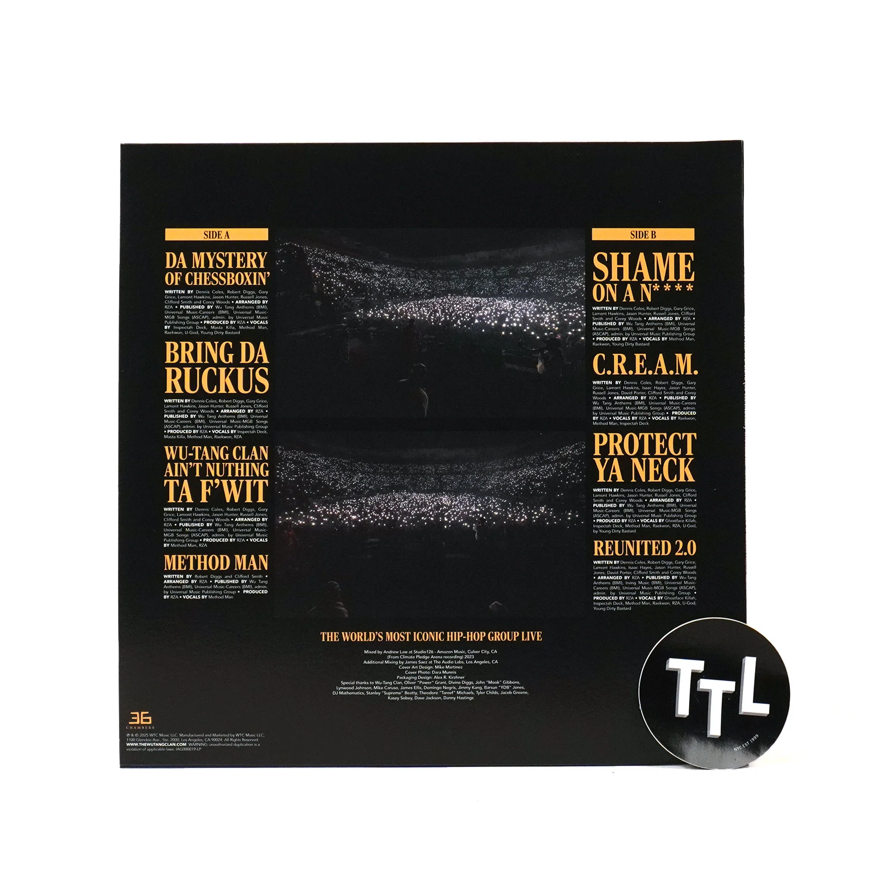 Wu-Tang Clan: Enter The Wu-Tang - Live From NY State of Mind Tour (Eco Colored Vinyl) Vinyl LP - Image 3