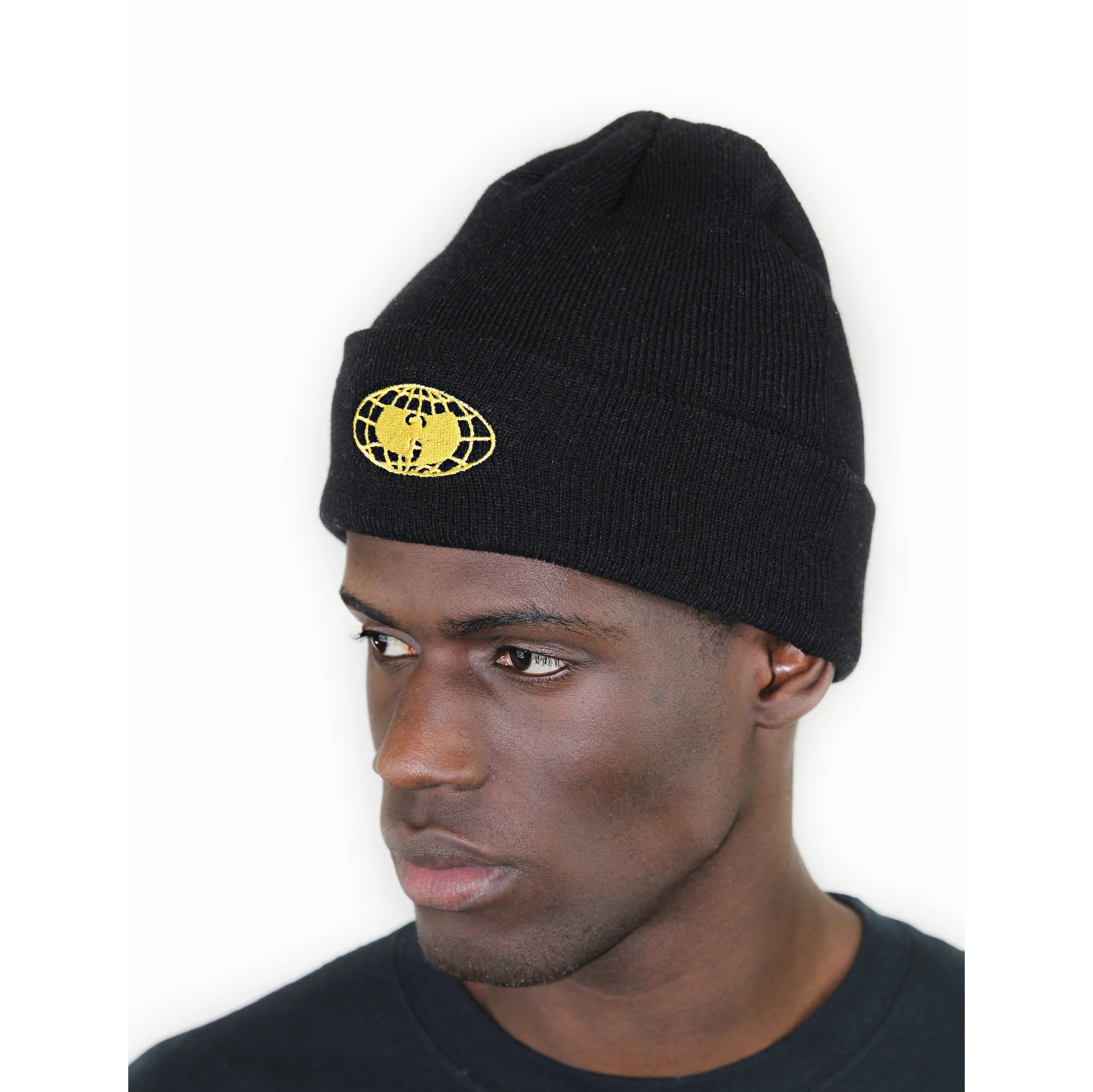 Wu Wear: Globe Logo Beanie - Black - Image 2