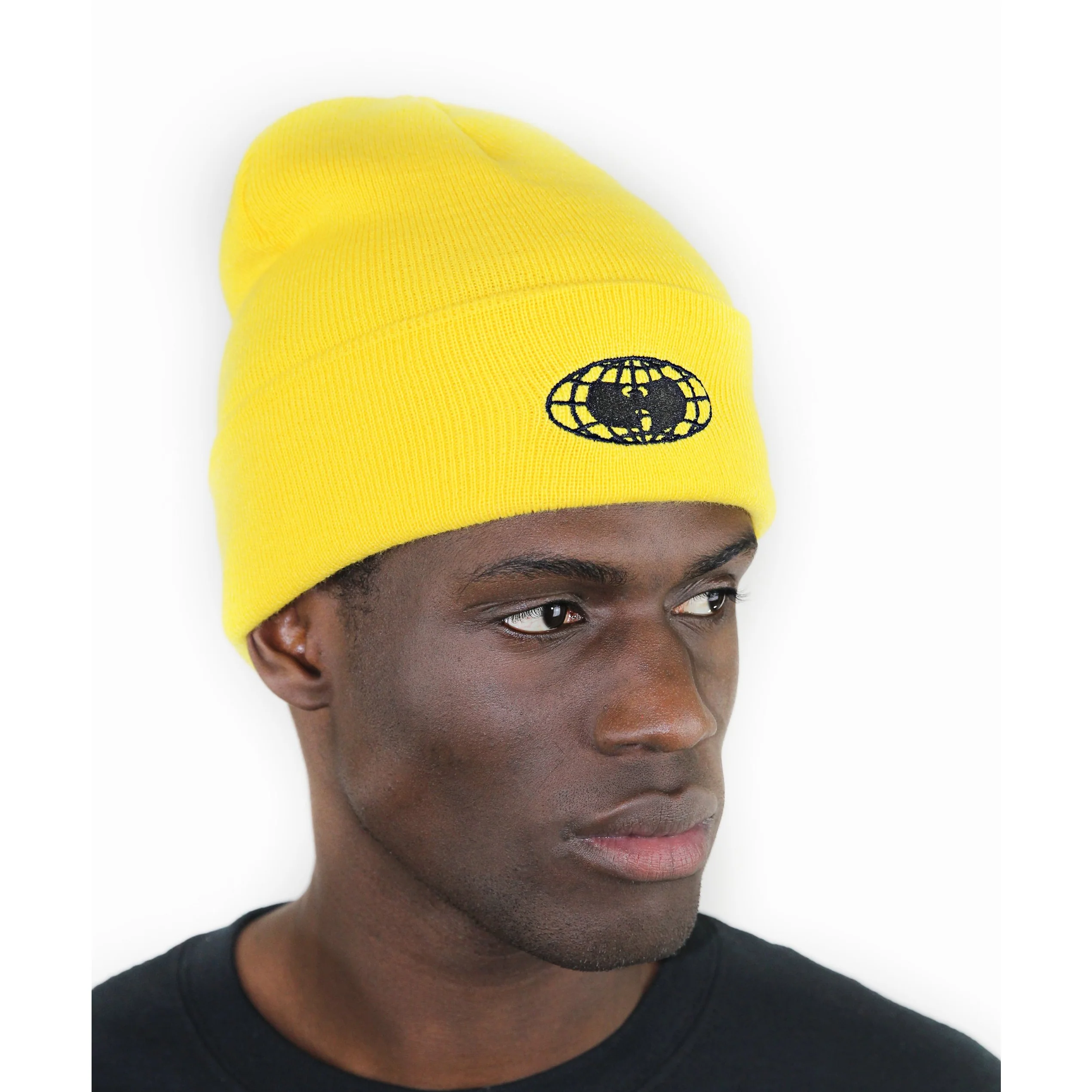 Wu Wear: Globe Logo Beanie - Yellow - Image 2