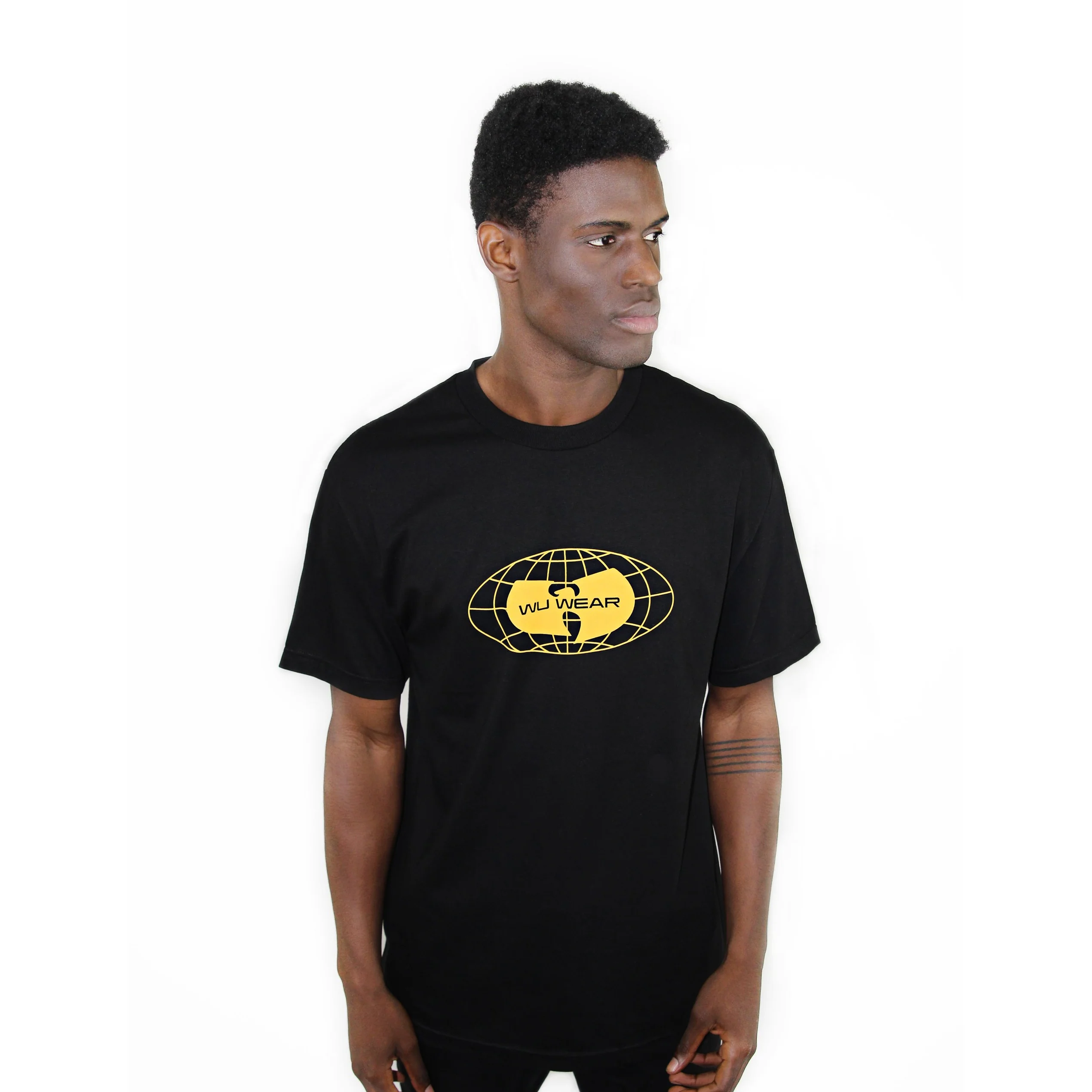 Wu Wear: Globe Logo Shirt - Black - Image 2
