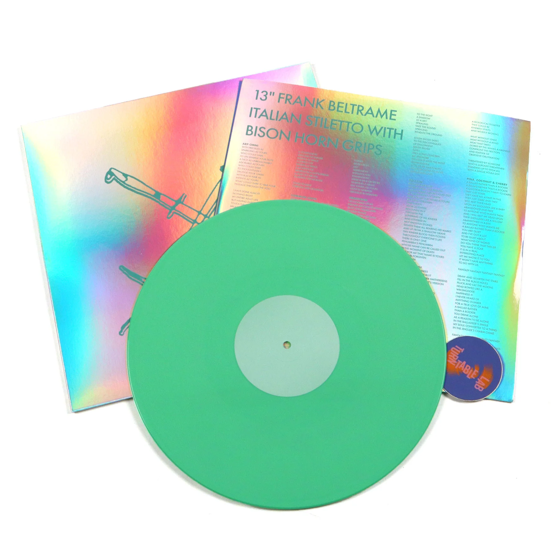 Xiu Xiu: 13" Frank Beltrame Italian Stiletto with Bison Horn Grips (Colored Vinyl) Vinyl LP - Image 2