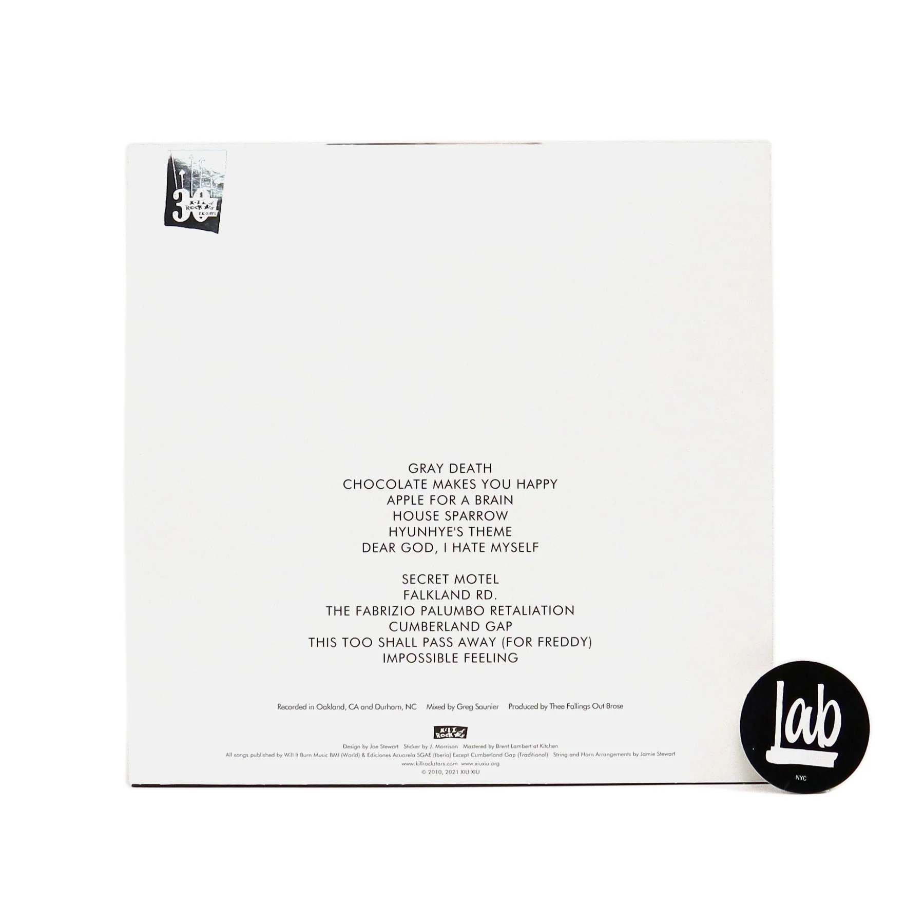 Xiu Xiu: Dear God, I Hate Myself (Indie Exclusive Colored Vinyl) Vinyl LP - Image 3