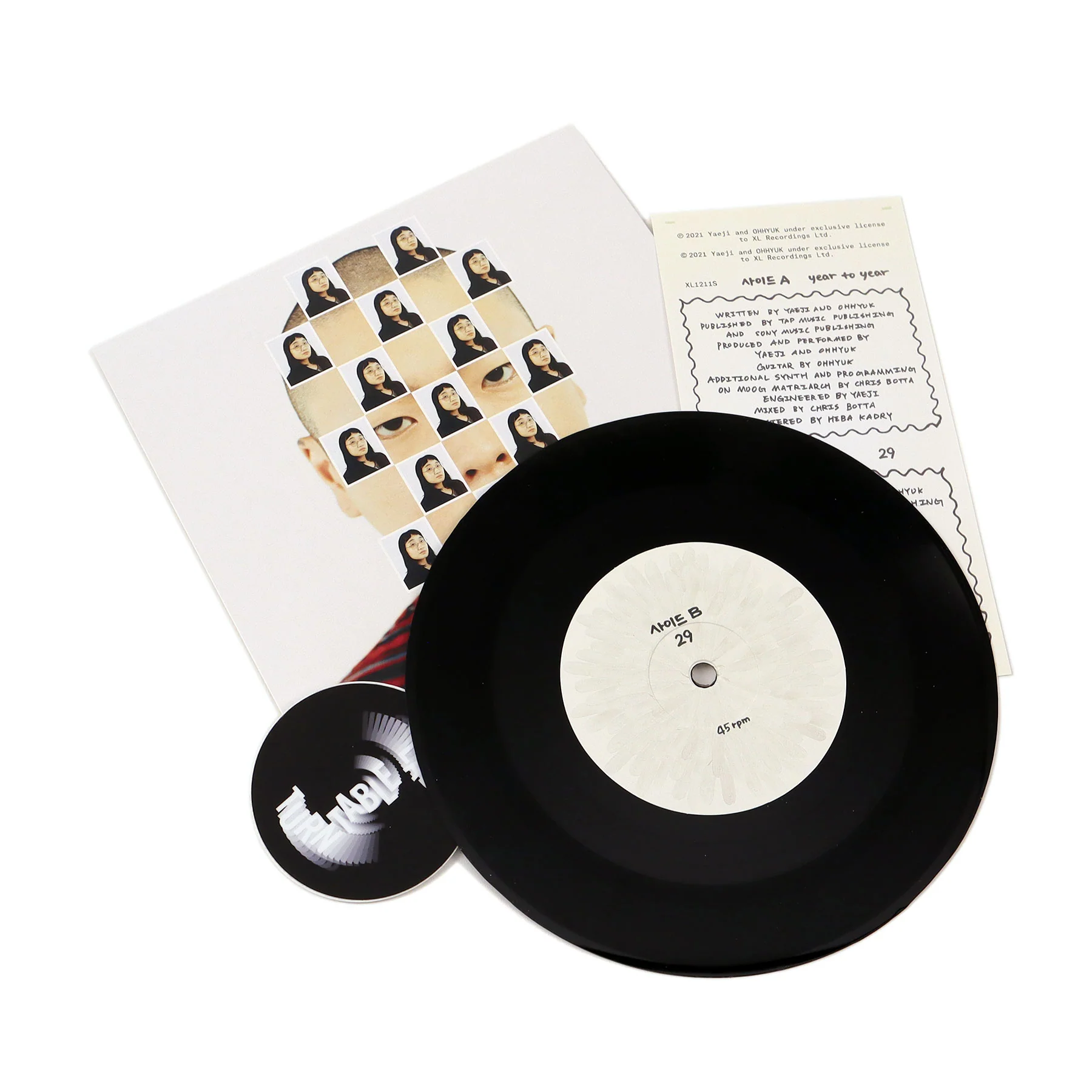 Yaeji & OHHYUK: 29 / Year To Year Vinyl 7" - Image 2