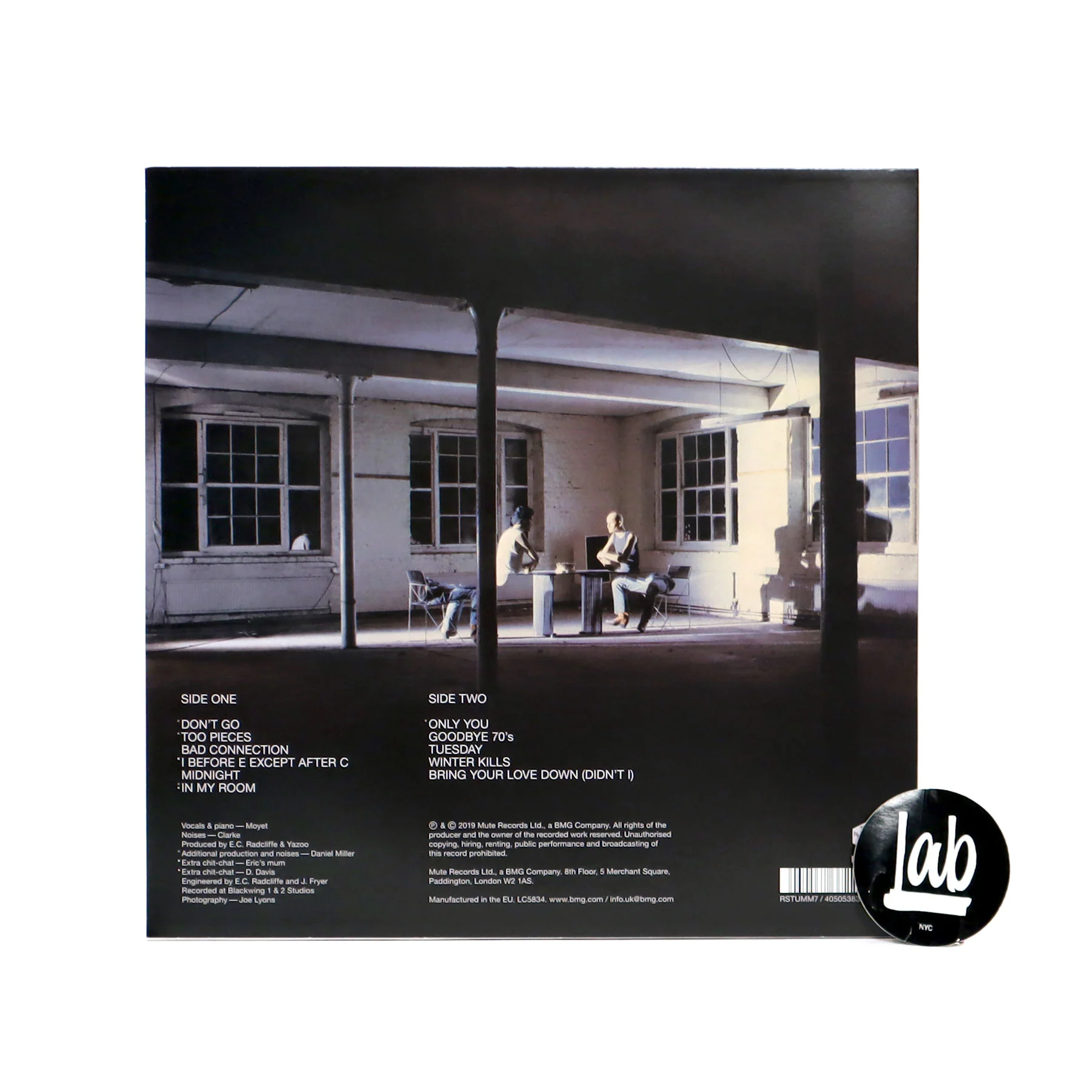 Yaz: Upstairs At Eric's (180g, Import) Vinyl LP - Image 3