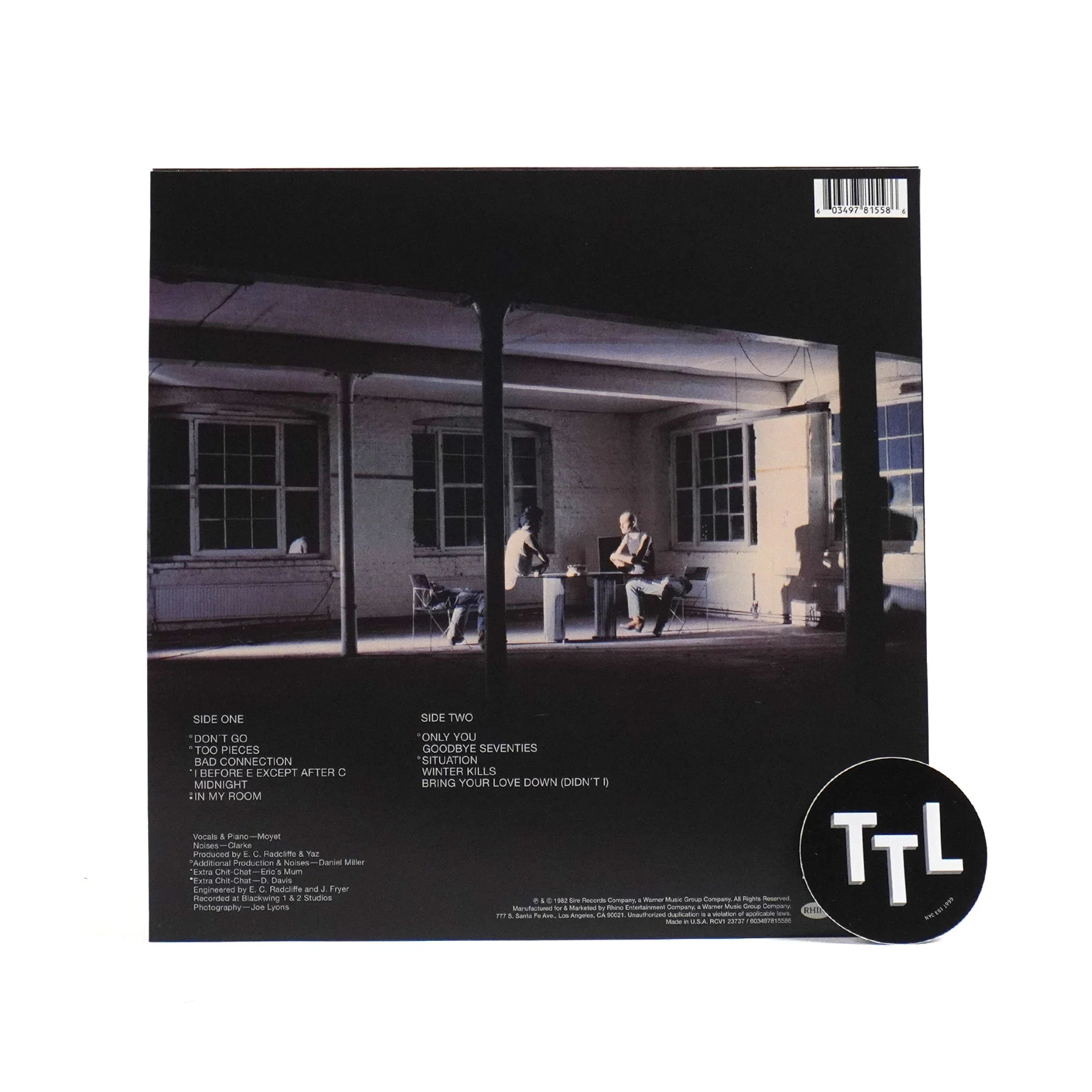 Yaz: Upstairs At Eric's (Colored Vinyl) Vinyl LP - Image 3