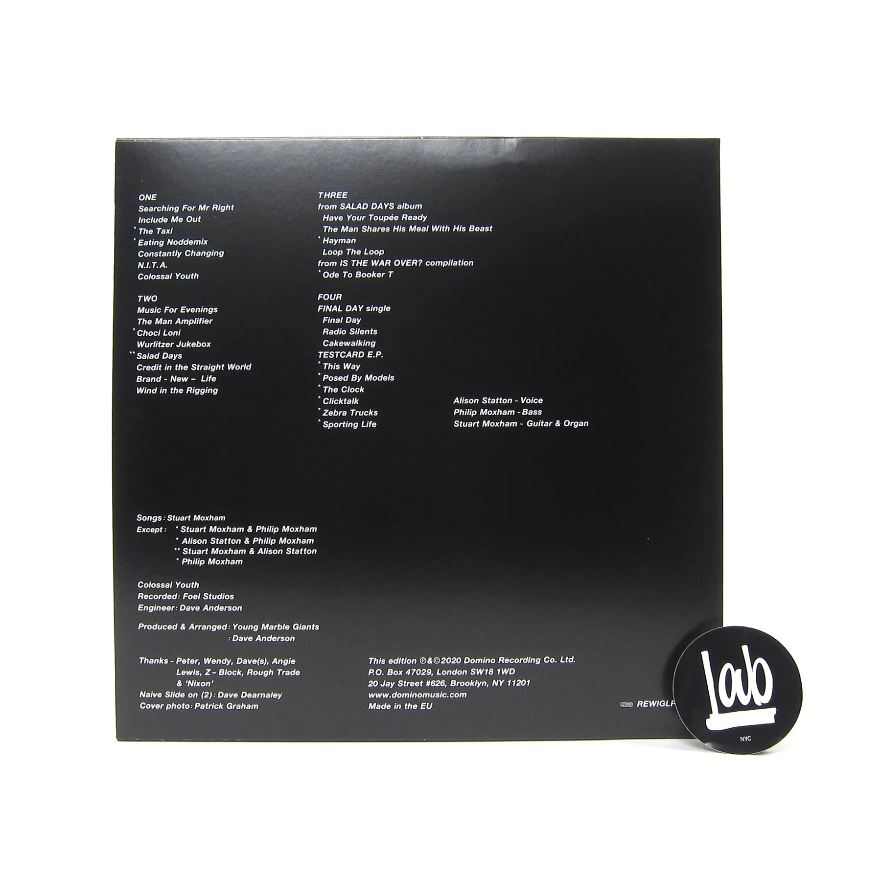 Young Marble Giants: Colossal Youth - Deluxe Edition (Indie Exclusive Colored Vinyl) Vinyl 2LP+DVD - Image 3