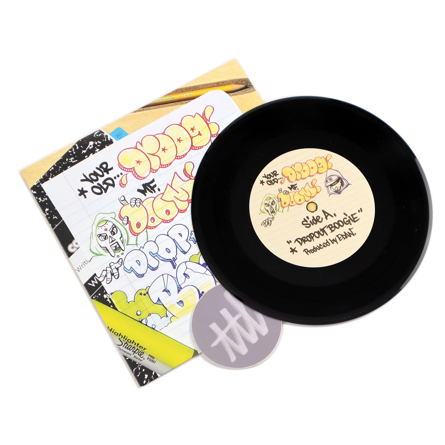 Your Old Droog & MF DOOM: Dropout Boogie Vinyl 7" - Image 2