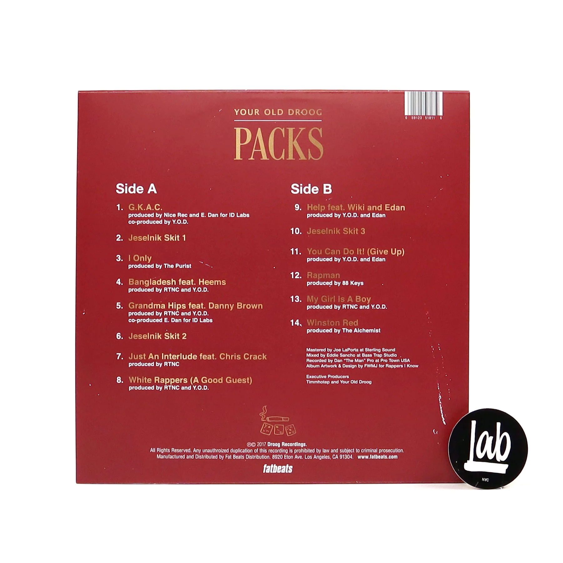 Your Old Droog: Packs (Colored Vinyl) Vinyl LP - Image 3