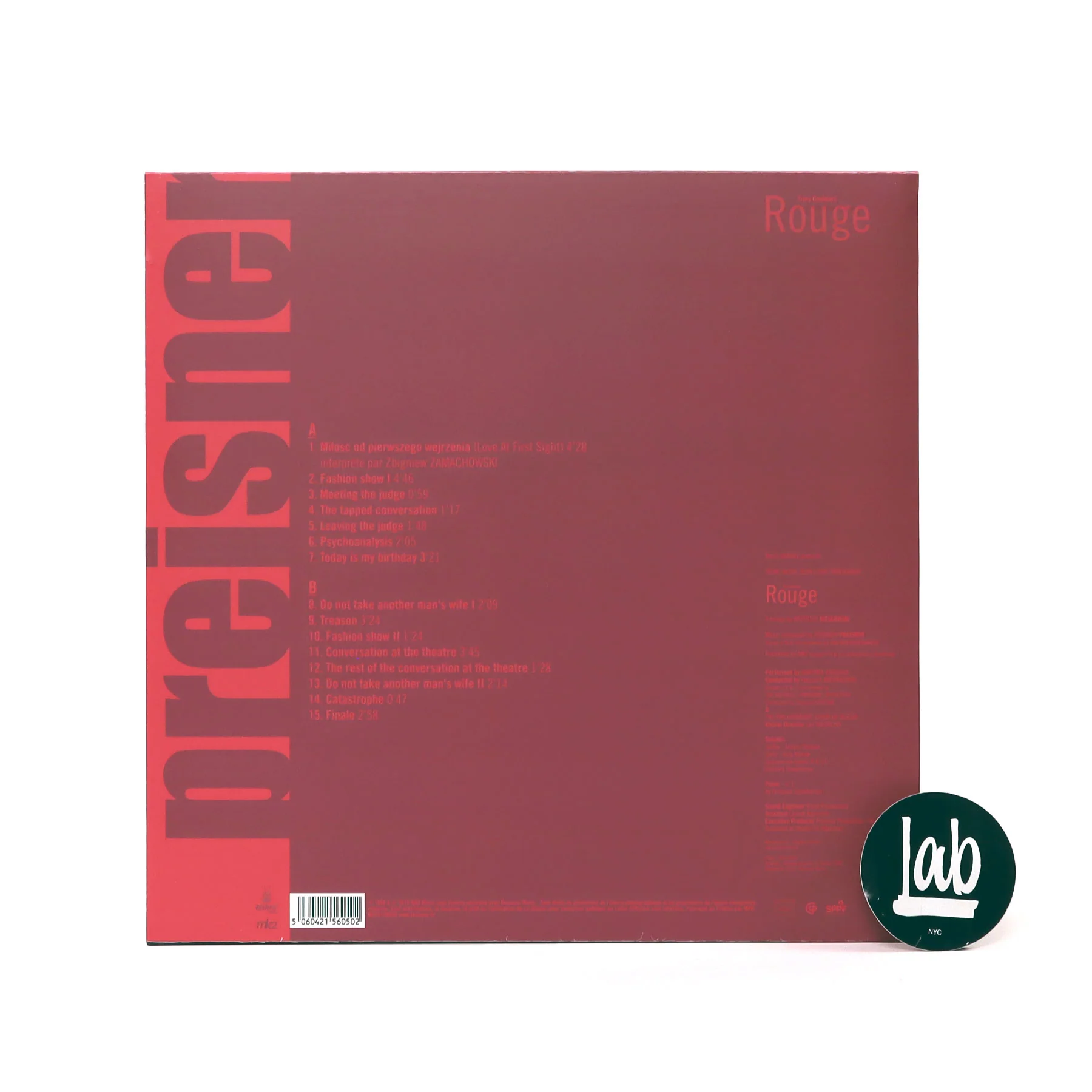 Zbigniew Preisner: Three Colors - Red Soundtrack Vinyl LP+CD - Image 4