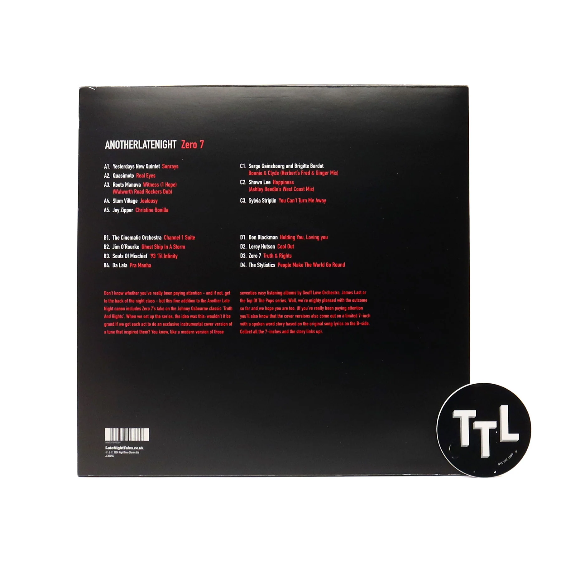 Zero 7: Another Late Night (Late Night Tales) (180g) Vinyl 2LP - Image 3
